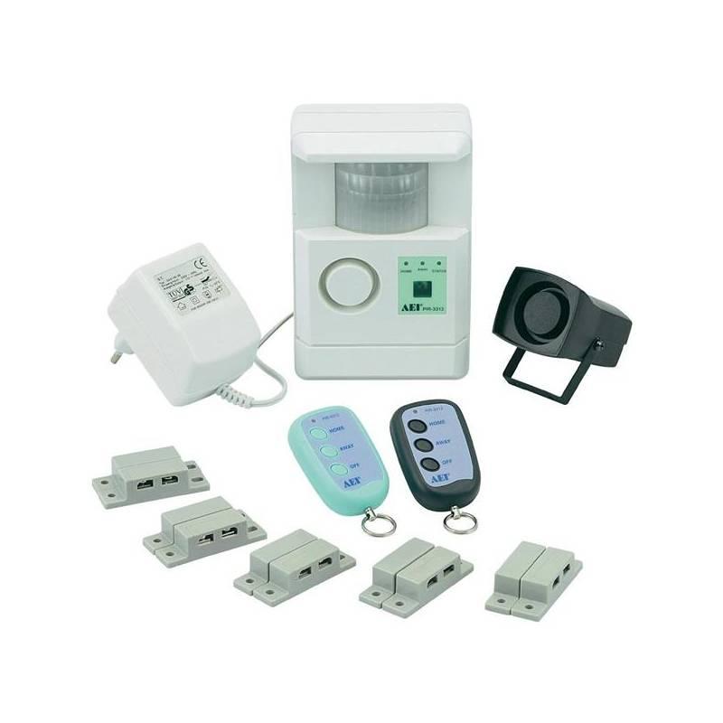 Alarm Conrad BASETech s PIR a dveřními kontakty, alarm, conrad, basetech, pir, dveřními, kontakty