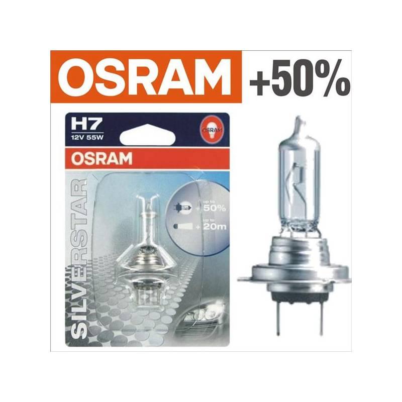 Autožárovka Osram 12V H7 55W PX26d 1ks Silverstar +50%, autožárovka, osram, 12v, 55w, px26d, 1ks, silverstar