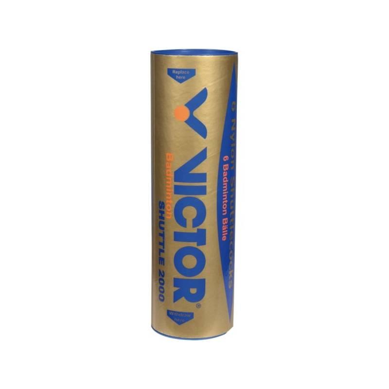 Badmintonové košíčky Victor Nylon 2000 - bílý - modrý (střední) 3ks bílé, badmintonové, košíčky, victor, nylon, 2000, bílý, modrý, střední