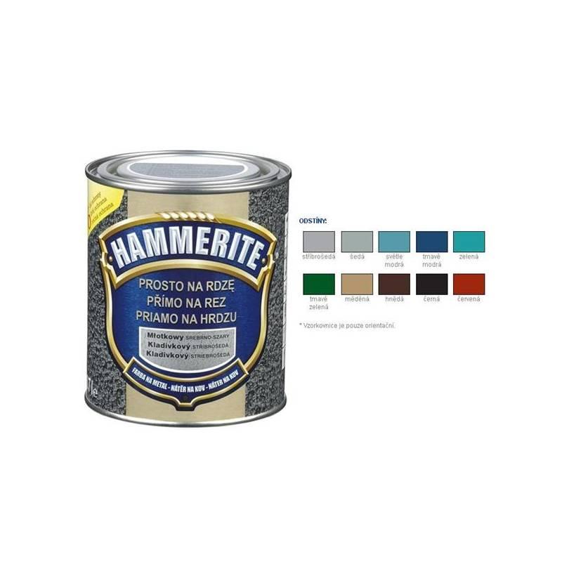 Barva Hammerite přímo na rez, kladívkový tmavě modrý, 0,7, barva, hammerite, přímo, rez, kladívkový, tmavě, modrý