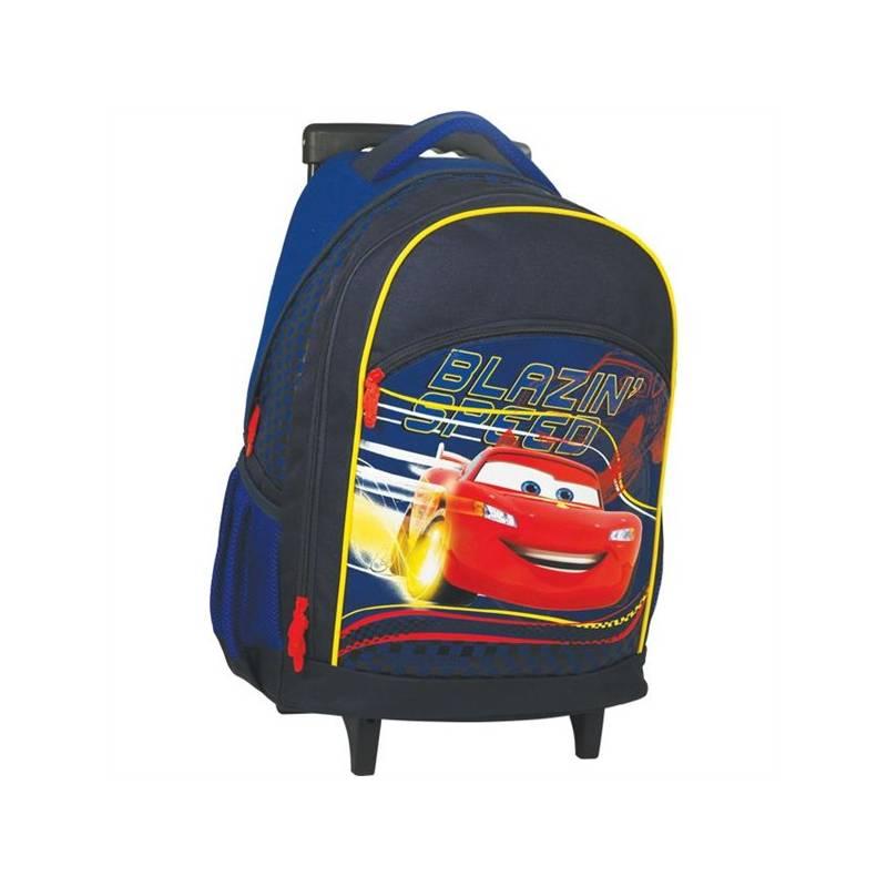 Batoh školní Sun Ce na kolečkách - Disney Cars modrý, batoh, školní, sun, kolečkách, disney, cars, modrý
