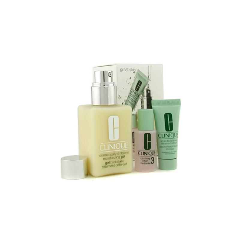 Cestovní sada kompletní péče pro smíšenou až mastnou pleť Clinique Exclusive (Great Skin Combination Oily), cestovní, sada, kompletní, péče, pro, smíšenou, až, mastnou, pleť, clinique