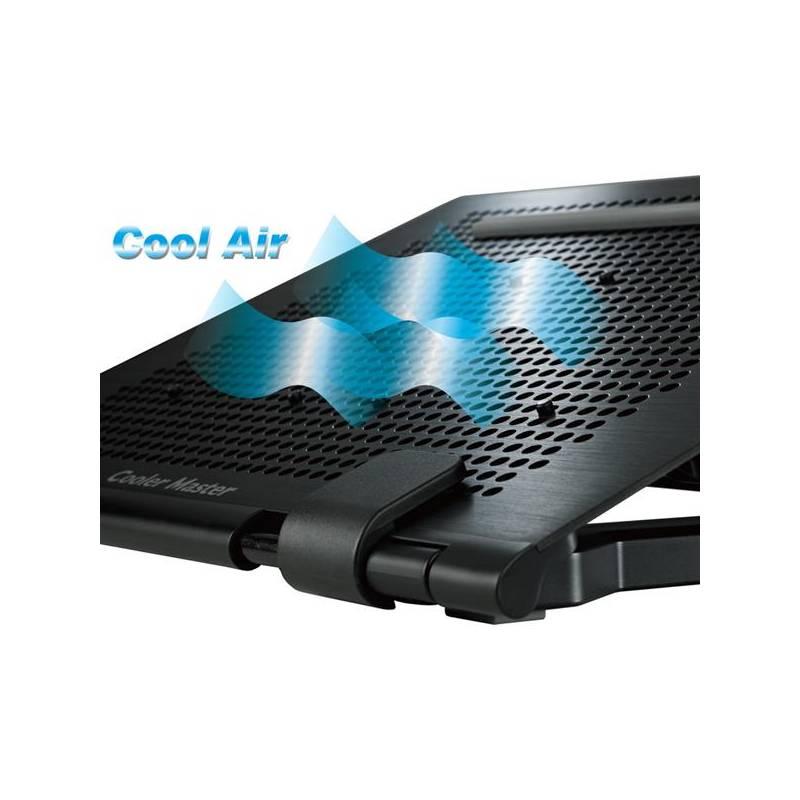 Chladící podložka pro notebooky Cooler Master U Stand mini do 15'' 2x8cm fan, HUB (R9-NBS-UDMK-GP), chladící, podložka, pro, notebooky, cooler, master, stand, mini, 2x8cm