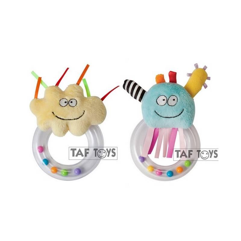 Chrastítko Taf toys s kroužkem - béžové, chrastítko, taf, toys, kroužkem, béžové
