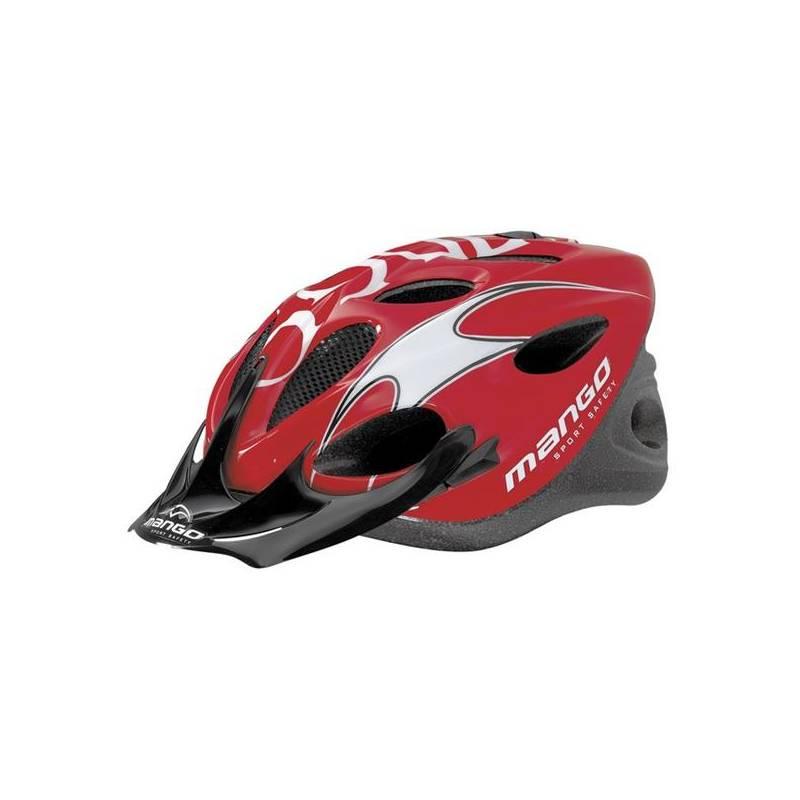 Cyklistická helma Mango HERO, vel. S/M 50-57 cm - červená, cyklistická, helma, mango, hero, vel, 50-57, červená