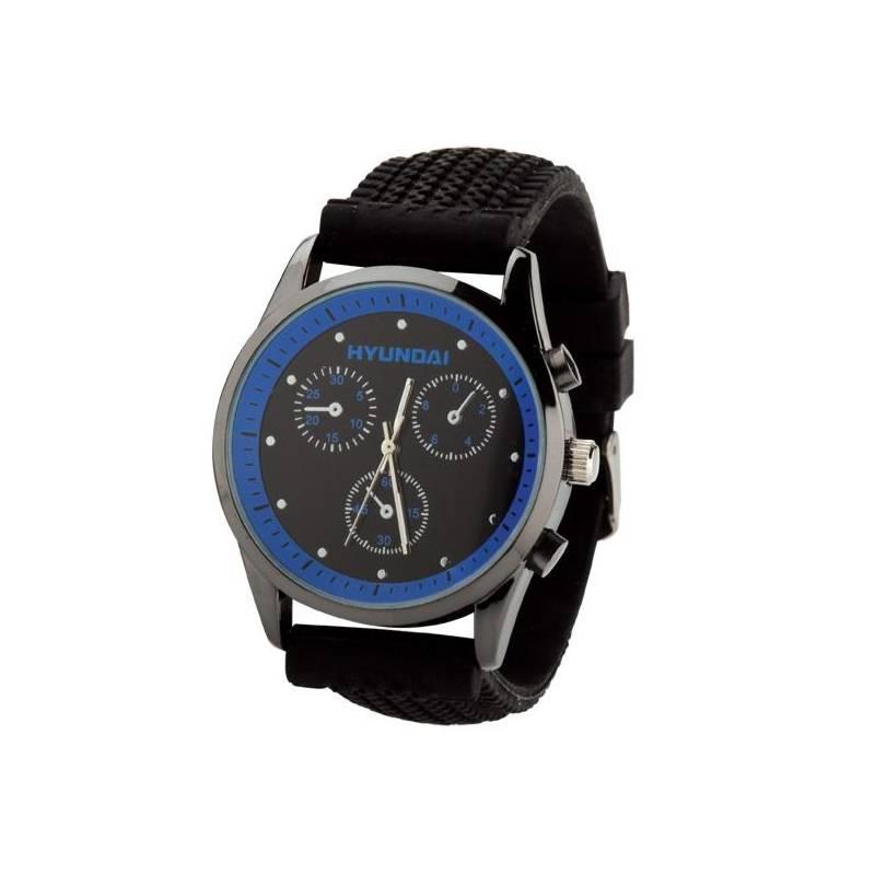 Dárek - Náramkové hodinky Hyundai - černé (poškozený obal 8214011458), dárek, náramkové, hodinky, hyundai, černé, poškozený, obal, 8214011458