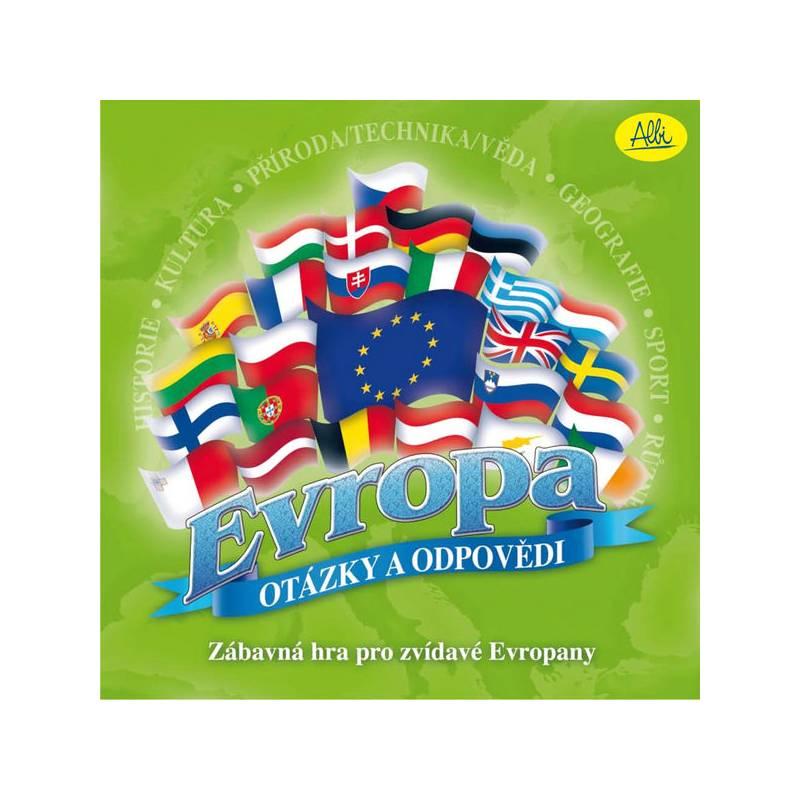 Desková hra Albi Evropa - otázky a odpovědi, desková, hra, albi, evropa, otázky, odpovědi