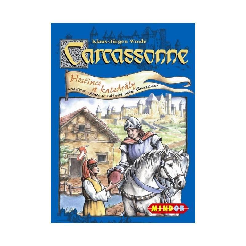 Desková hra Mindok Carcassonne - rozšíření 1 (Hostince a katedrály), desková, hra, mindok, carcassonne, rozšíření, hostince, katedrály