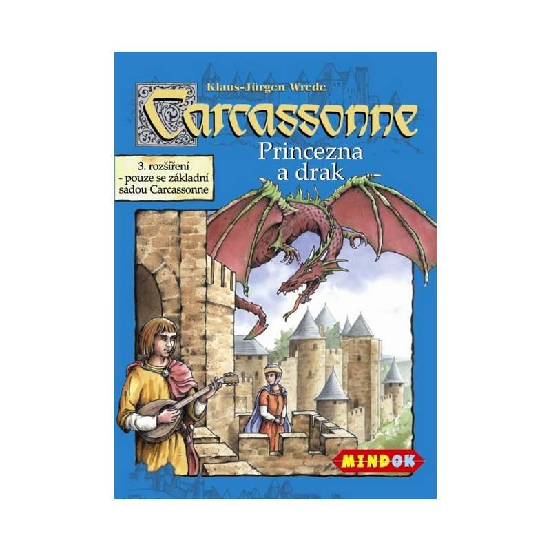 Desková hra Mindok Carcassonne - rozšíření 3 (Princezna a drak), desková, hra, mindok, carcassonne, rozšíření, princezna, drak