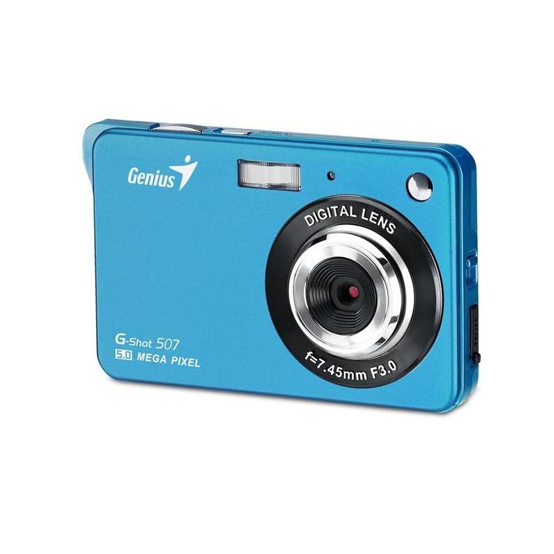 Digitální fotoaparát Genius G-Shot 507 (32300008102) modrý, digitální, fotoaparát, genius, g-shot, 507, 32300008102, modrý