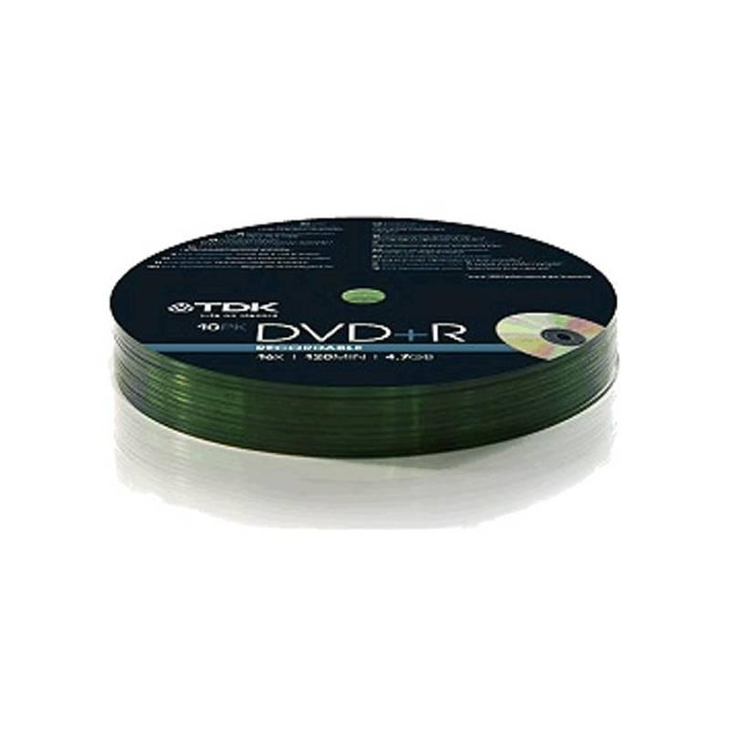 Disk TDK DVD+R 4,7GB, 16x, 10-cake (t78648), disk, tdk, dvd, 7gb, 16x, 10-cake, t78648
