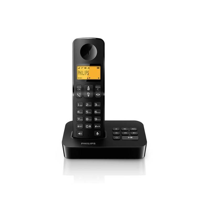 Domácí telefon Philips D2051B černý, domácí, telefon, philips, d2051b, černý