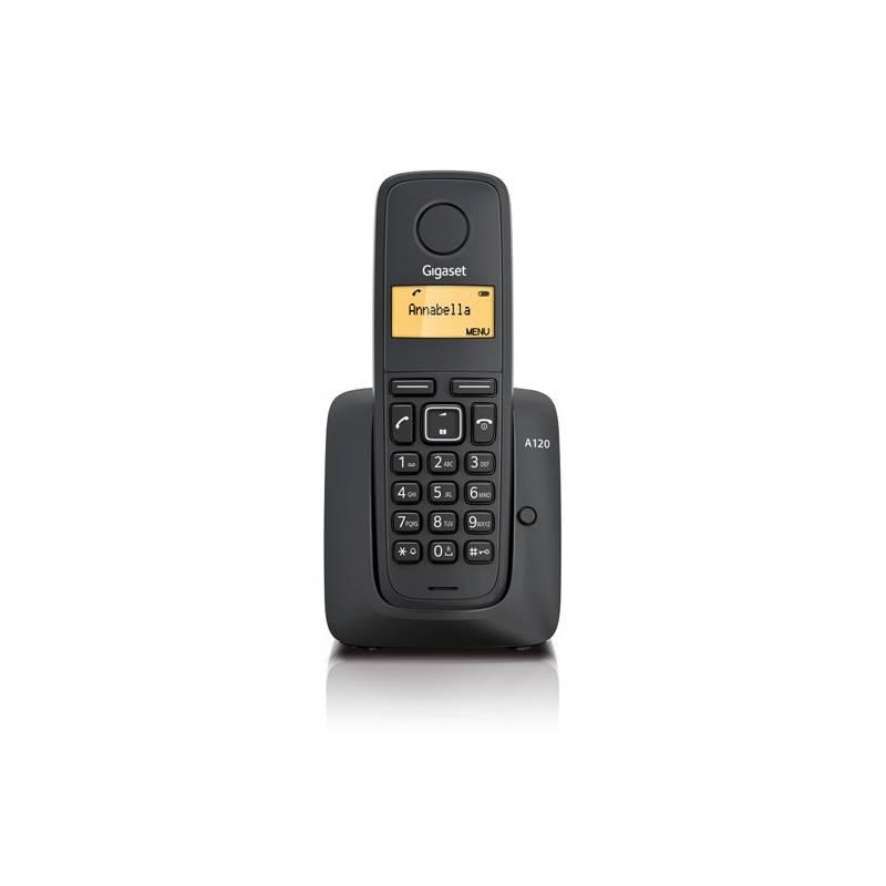 Domácí telefon Siemens Gigaset A120 (S30852-H2401-R601) černý, domácí, telefon, siemens, gigaset, a120, s30852-h2401-r601, černý
