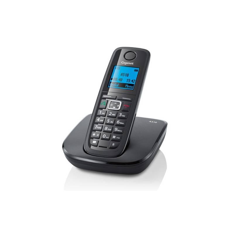 Domácí telefon Siemens Gigaset A510 (S30852-H2202-R601) černý, domácí, telefon, siemens, gigaset, a510, s30852-h2202-r601, černý