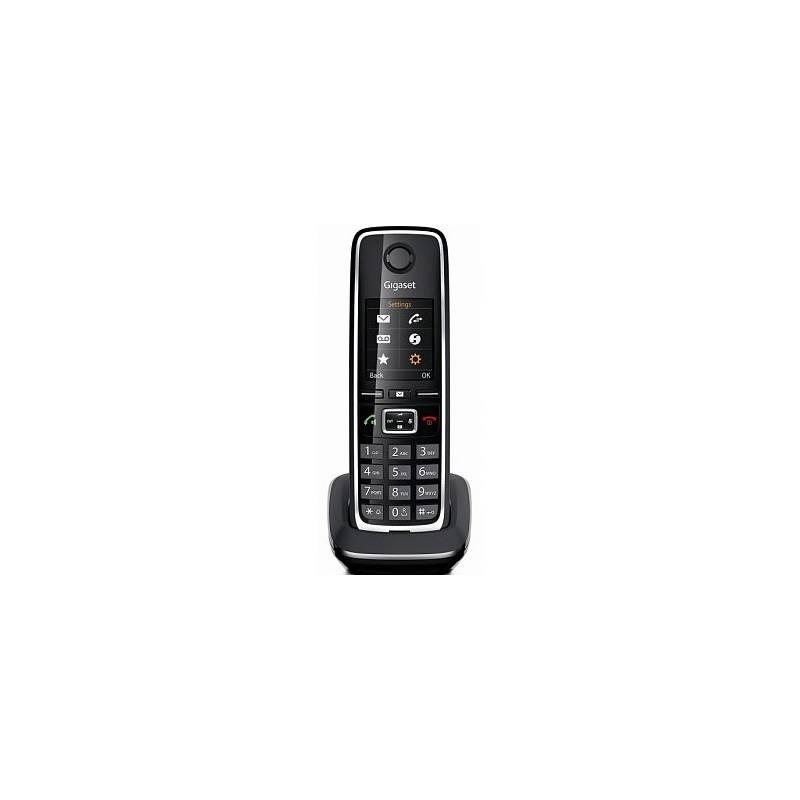 Domácí telefon Siemens Gigaset C530H (S30852-H2562-R601) černý (Náhradní obal / Silně deformovaný obal 8214019844), domácí, telefon, siemens, gigaset, c530h, s30852-h2562-r601, černý, náhradní