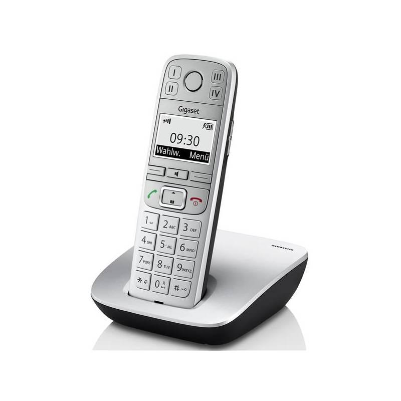 Domácí telefon Siemens Gigaset E500 (S30852-H2206-R601) stříbrný, domácí, telefon, siemens, gigaset, e500, s30852-h2206-r601, stříbrný
