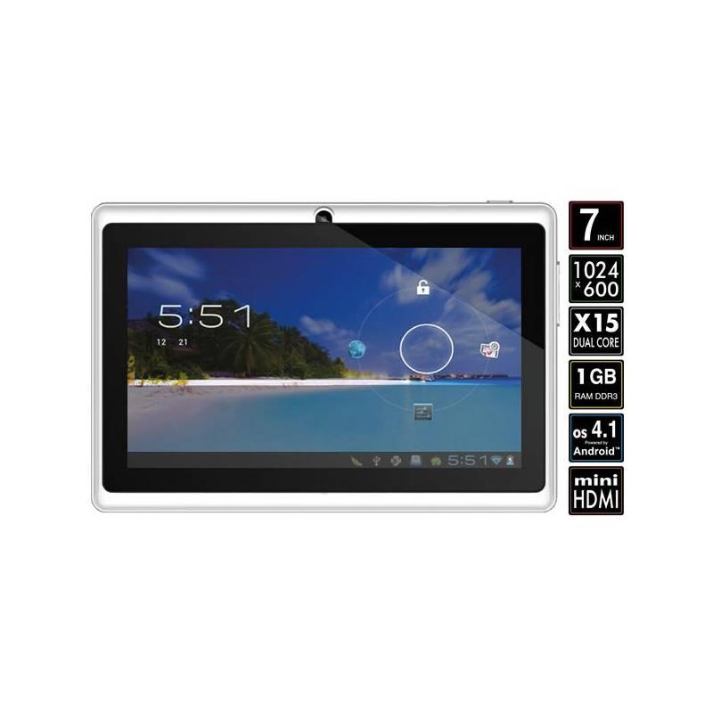 Dotykový tablet iGET Dual N7C stříbrný (rozbalené zboží 8313032835), dotykový, tablet, iget, dual, n7c, stříbrný, rozbalené, zboží, 8313032835