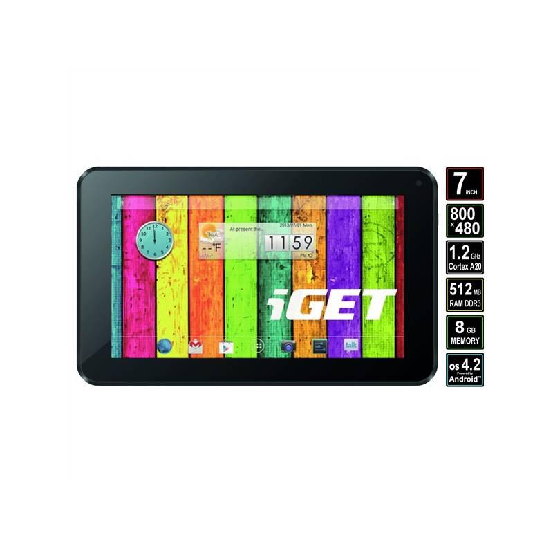 Dotykový tablet iGET Dual N7D (N7D) černý, dotykový, tablet, iget, dual, n7d, černý