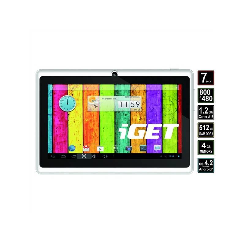 Dotykový tablet iGET Family N7E bílý, dotykový, tablet, iget, family, n7e, bílý