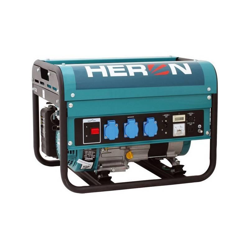 Elektrocentrála HERON EGM 25 AVR, benzínová 5,5 HP modrá/zelená, elektrocentrála, heron, egm, avr, benzínová, modrá, zelená