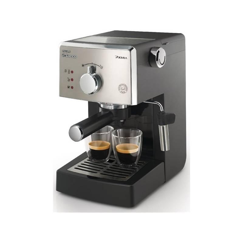 Espresso Saeco Poemia HD8325/79 černé/stříbrné (Náhradní obal / Silně deformovaný obal 2530002350), espresso, saeco, poemia, hd8325, černé, stříbrné, náhradní, obal