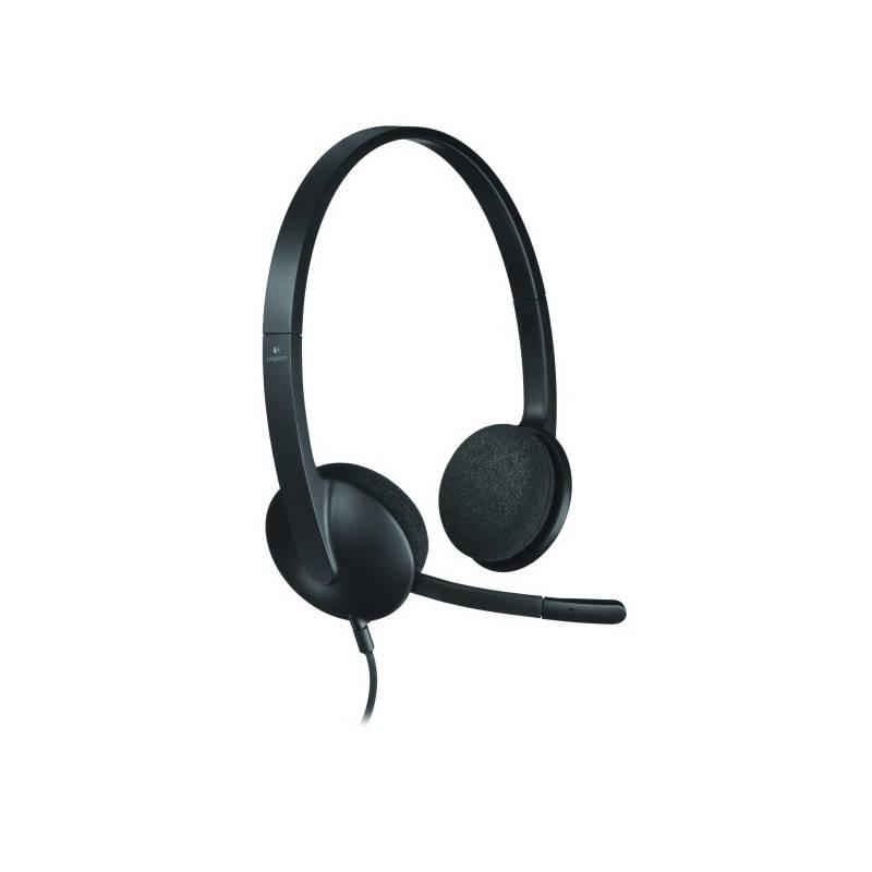 Headset Logitech H340 USB (981-000475) černý, headset, logitech, h340, usb, 981-000475, černý