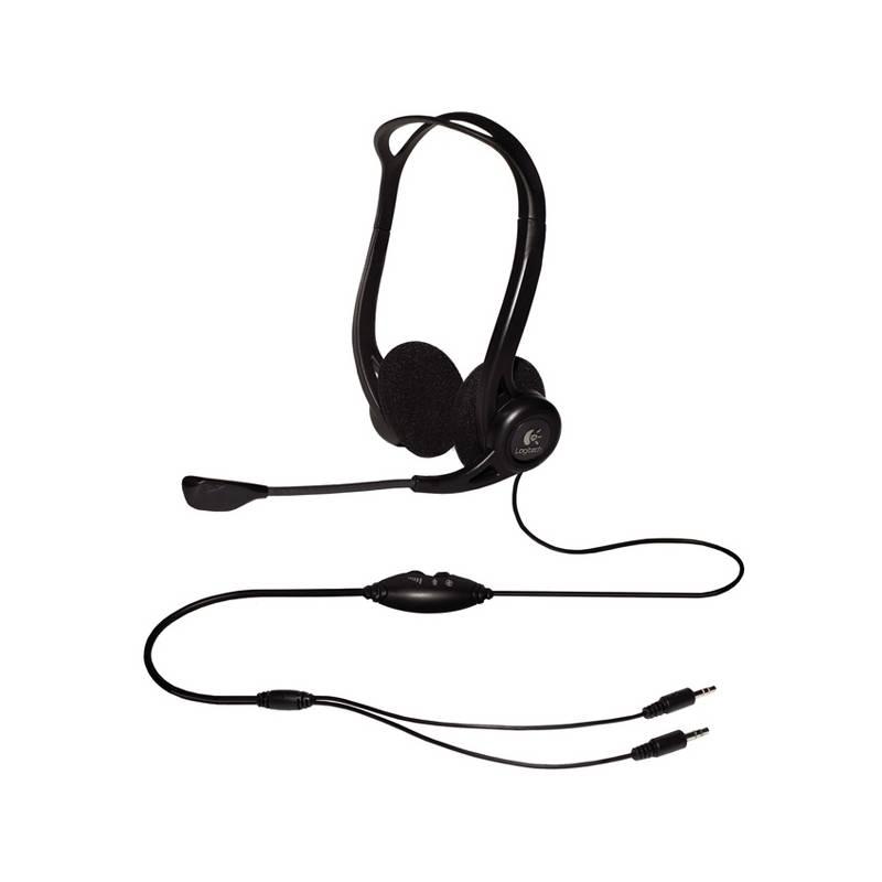 Headset Logitech PC 860 Stereo (981-000094) černý, headset, logitech, 860, stereo, 981-000094, černý