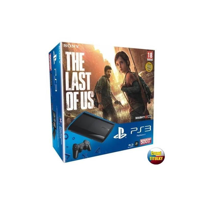 Herní konzole Sony PlayStation 3 500GB + hra The Last of Us (PS719295754) černá, herní, konzole, sony, playstation, 500gb, hra, the, last, ps719295754