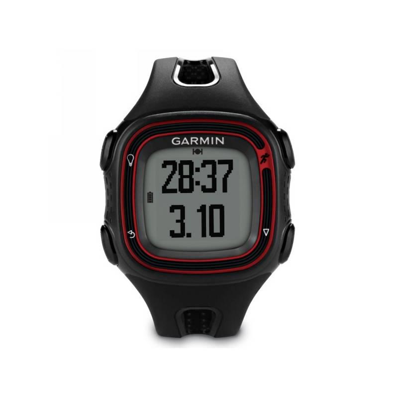 Hodinky Garmin Forerunner 10 černé/červené, hodinky, garmin, forerunner, černé, červené