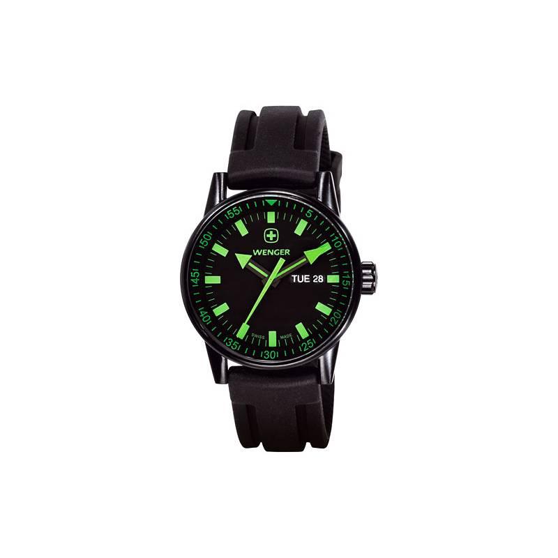 Hodinky pánské Wenger Commando Black 70172, hodinky, pánské, wenger, commando, black, 70172