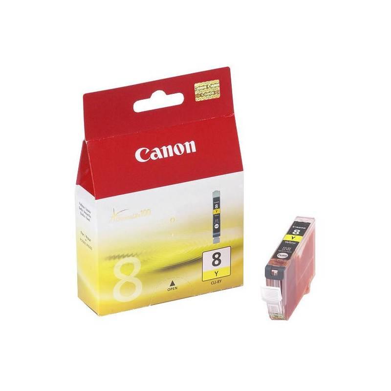 Inkoustová náplň Canon CLI-8Y, 420 stran (0623B006) žlutá, inkoustová, náplň, canon, cli-8y, 420, stran, 0623b006, žlutá