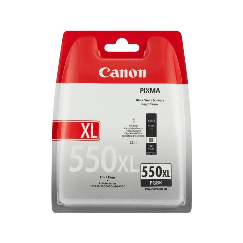 Inkoustová náplň Canon PGI550BK XL, 22ml (6431B004) černá, inkoustová, náplň, canon, pgi550bk, 22ml, 6431b004, černá