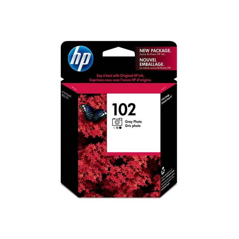 Inkoustová náplň HP No. 102, 23ml (C9360AE) šedá, inkoustová, náplň, 102, 23ml, c9360ae, šedá
