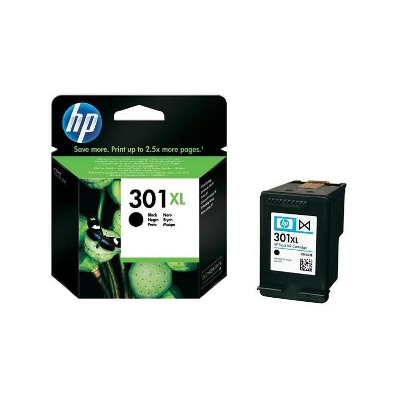 Inkoustová náplň HP No. 301XL, 480 stran (CH563EE) černá, inkoustová, náplň, 301xl, 480, stran, ch563ee, černá