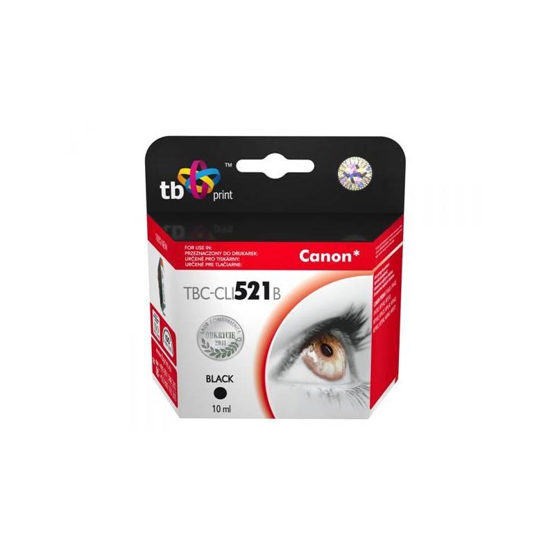 Inkoustová náplň TB Canon CLI-521Bk (TBC-CLI521B) černá, inkoustová, náplň, canon, cli-521bk, tbc-cli521b, černá
