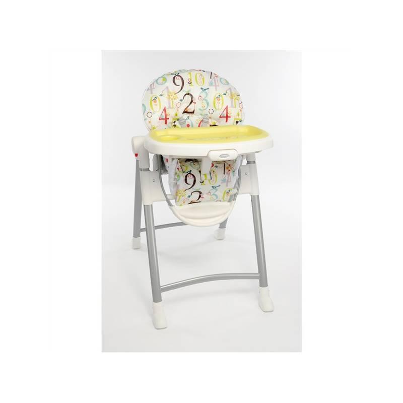 Jídelní židlička GRACO CONTEMPO G3A98 - Bloom bílá/žlutá, jídelní, židlička, graco, contempo, g3a98, bloom, bílá, žlutá