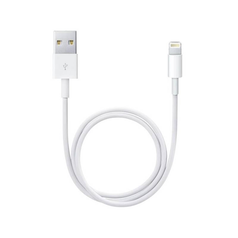 Kabel Apple Lightning - USB, 0,5m (ME291ZM/A) bílý, kabel, apple, lightning, usb, me291zm, bílý