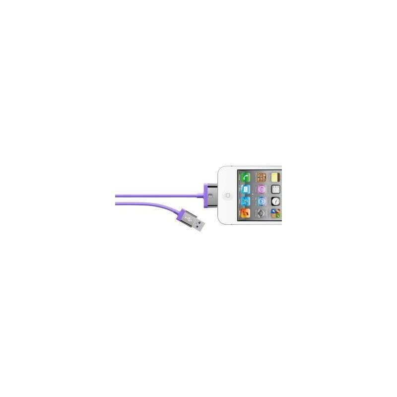 Kabel Belkin 30-pin MIXIT pro Apple, 2m (F8J041cw2m-PUR) fialový, kabel, belkin, 30-pin, mixit, pro, apple, f8j041cw2m-pur, fialový