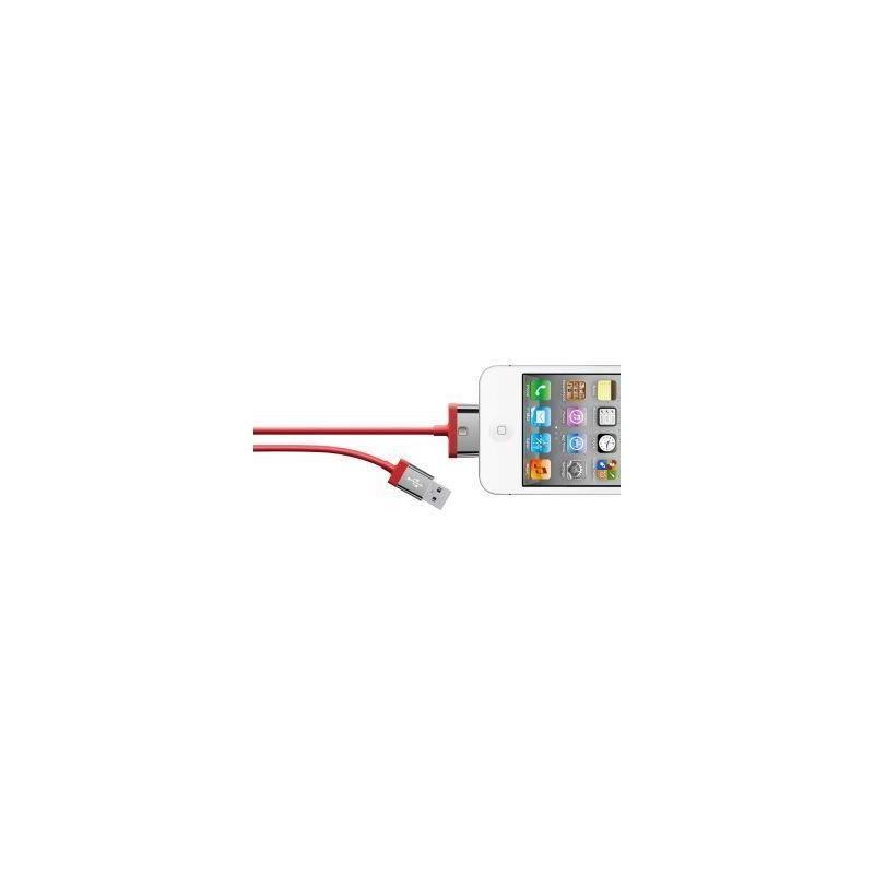 Kabel Belkin 30-pin MIXIT pro Apple, 2m (F8J041cw2m-RED) červený, kabel, belkin, 30-pin, mixit, pro, apple, f8j041cw2m-red, červený