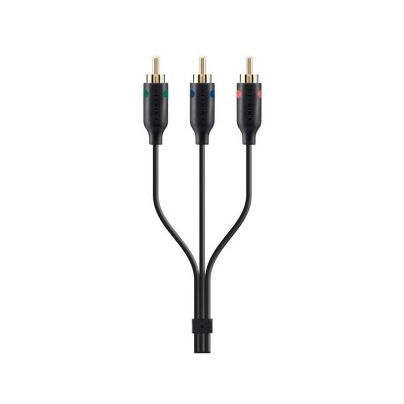 Kabel Belkin audio/video 3RCA, 1m (F3Y081bf1M) černý, kabel, belkin, audio, video, 3rca, f3y081bf1m, černý