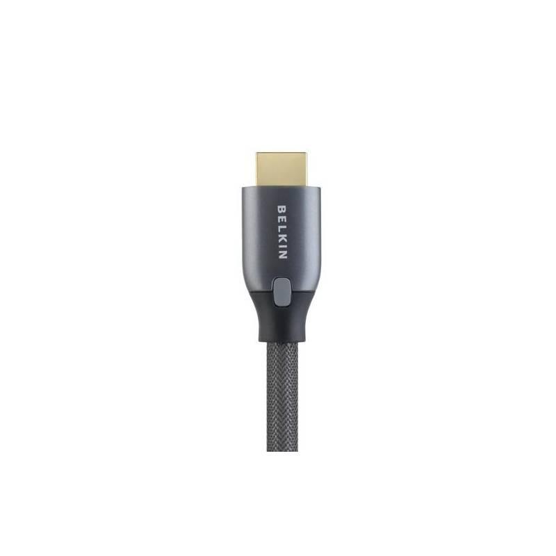 Kabel Belkin HDMI 1.4 ProHD2000, 2m (AV10015qp2M) černý/šedý, kabel, belkin, hdmi, prohd2000, av10015qp2m, černý, šedý