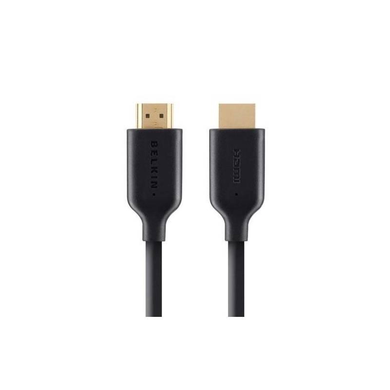 Kabel Belkin HDMI 1.4 zlacený, 1m (F3Y021bf1M) černý/šedý, kabel, belkin, hdmi, zlacený, f3y021bf1m, černý, šedý