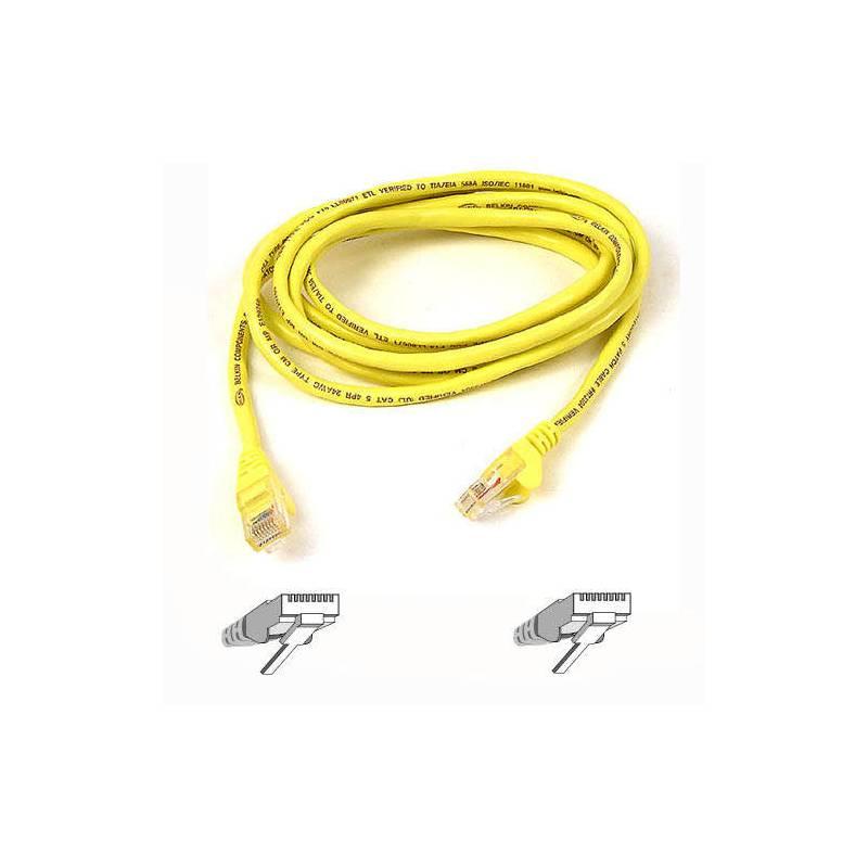 Kabel Belkin Patch CAT5E, 0,5m (A3L791b50CM-YLS) žlutý, kabel, belkin, patch, cat5e, a3l791b50cm-yls, žlutý