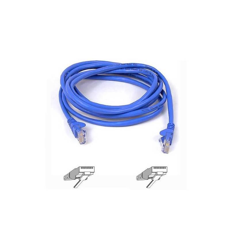 Kabel Belkin Patch CAT5E, 1m (A3L791b01M-BLUS) modrý, kabel, belkin, patch, cat5e, a3l791b01m-blus, modrý