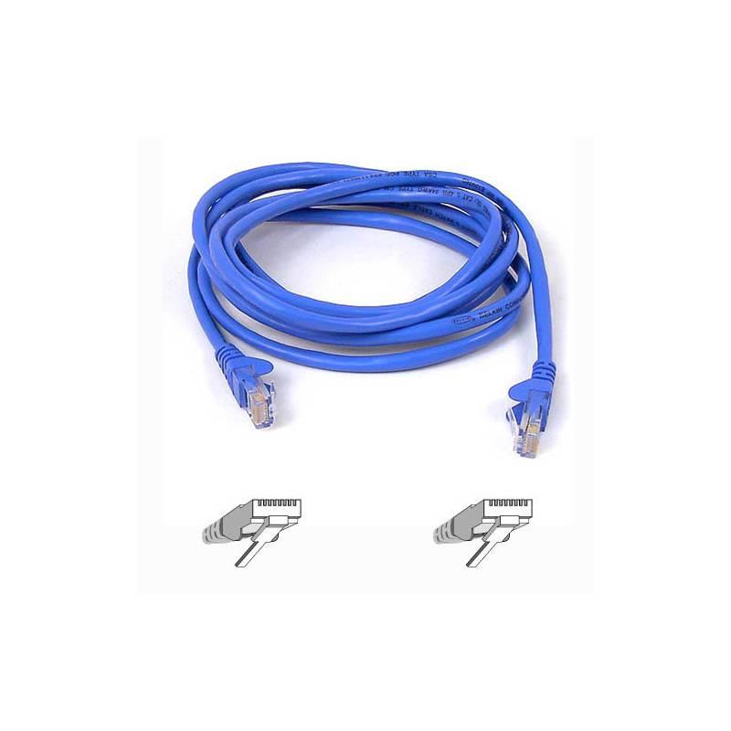 Kabel Belkin Patch CAT5E, 2m (A3L791b02M-BLU) modrý, kabel, belkin, patch, cat5e, a3l791b02m-blu, modrý