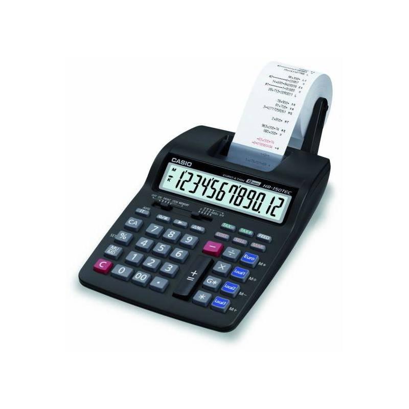 Kalkulačka Casio HR 150 TEC černá, kalkulačka, casio, 150, tec, černá