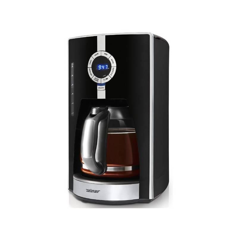Kávovar Zelmer CM1001D černý (vrácené zboží 8214013373), kávovar, zelmer, cm1001d, černý, vrácené, zboží, 8214013373