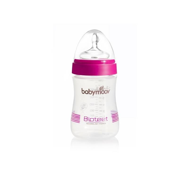 Kojenecká láhev Babymoov Bioteet 230ml PP 2ks růžová, kojenecká, láhev, babymoov, bioteet, 230ml, 2ks, růžová