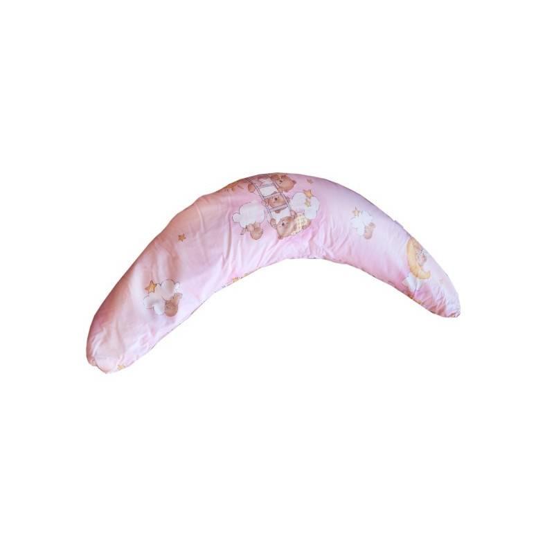 Kojící polštář Cosing multifunkční 140 x 30 cm růžový, kojící, polštář, cosing, multifunkční, 140, růžový