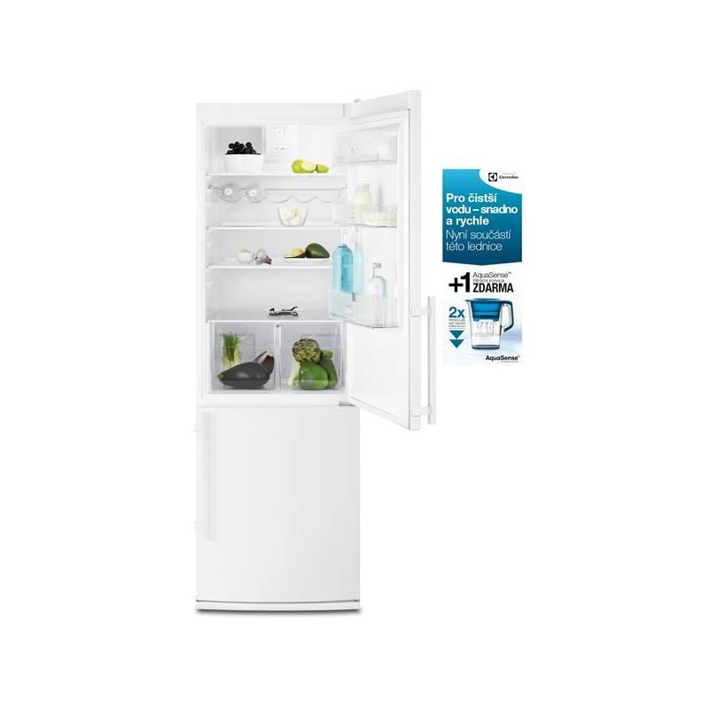 Kombinace chladničky s mrazničkou Electrolux EN3455COW bílá, kombinace, chladničky, mrazničkou, electrolux, en3455cow, bílá